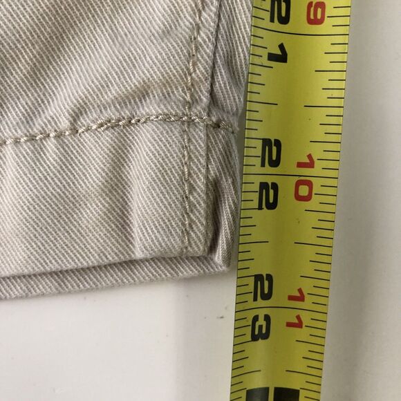 Loft Women’s High Rise Paper Bag Cropped Pants Beige/ Khaki  Size 12 Petite - Picture 8 of 16